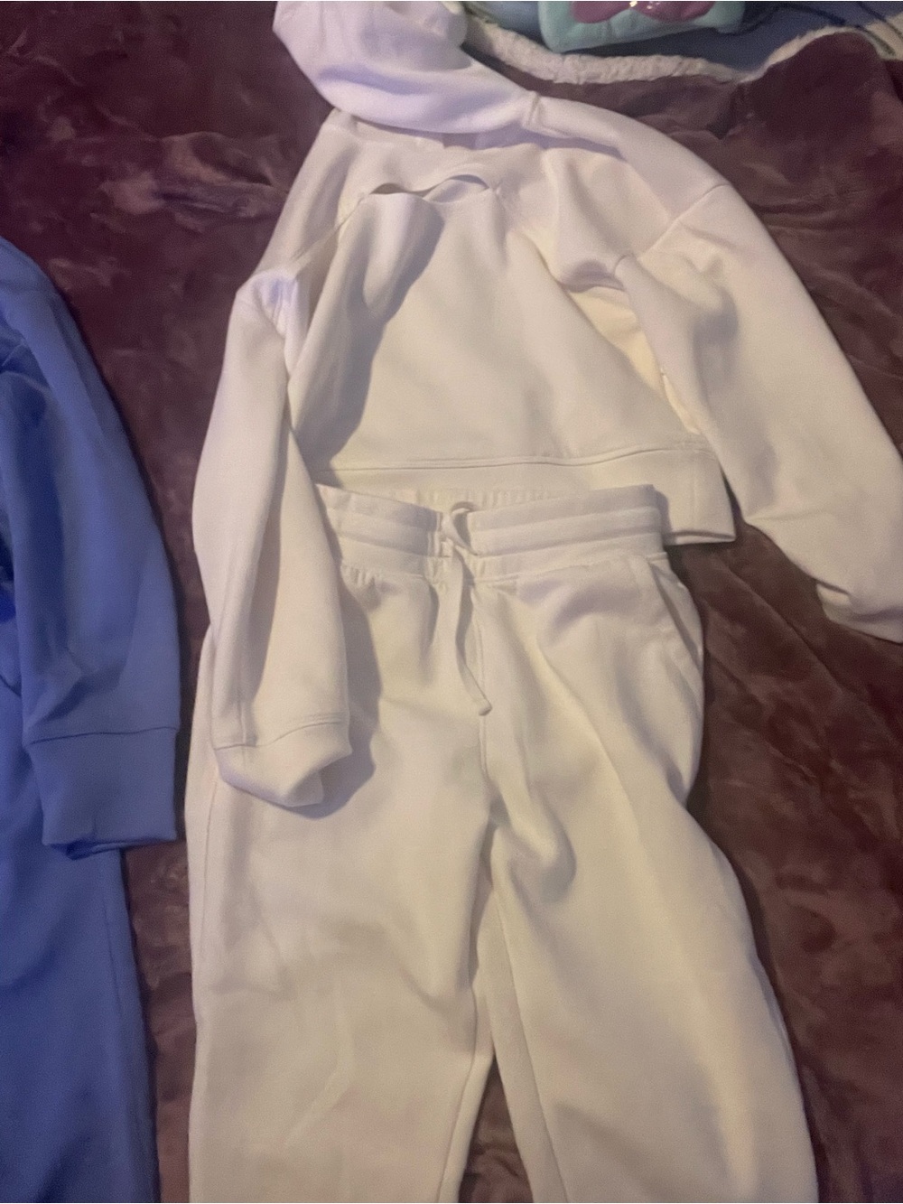 T.J.Maxx Cream Hoodie & Jogger Set